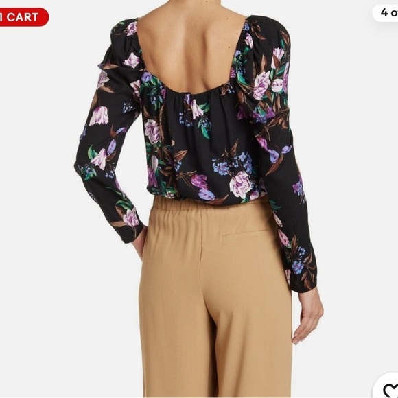 AFRM Floral Black Blouse - Picture 9 of 10